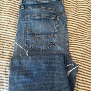 American Eagle Outfitters Classic Blue Straight Leg Jeans